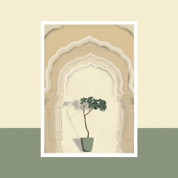 Flowrette Décoration Hindia carte postale Inde Agathe Marty