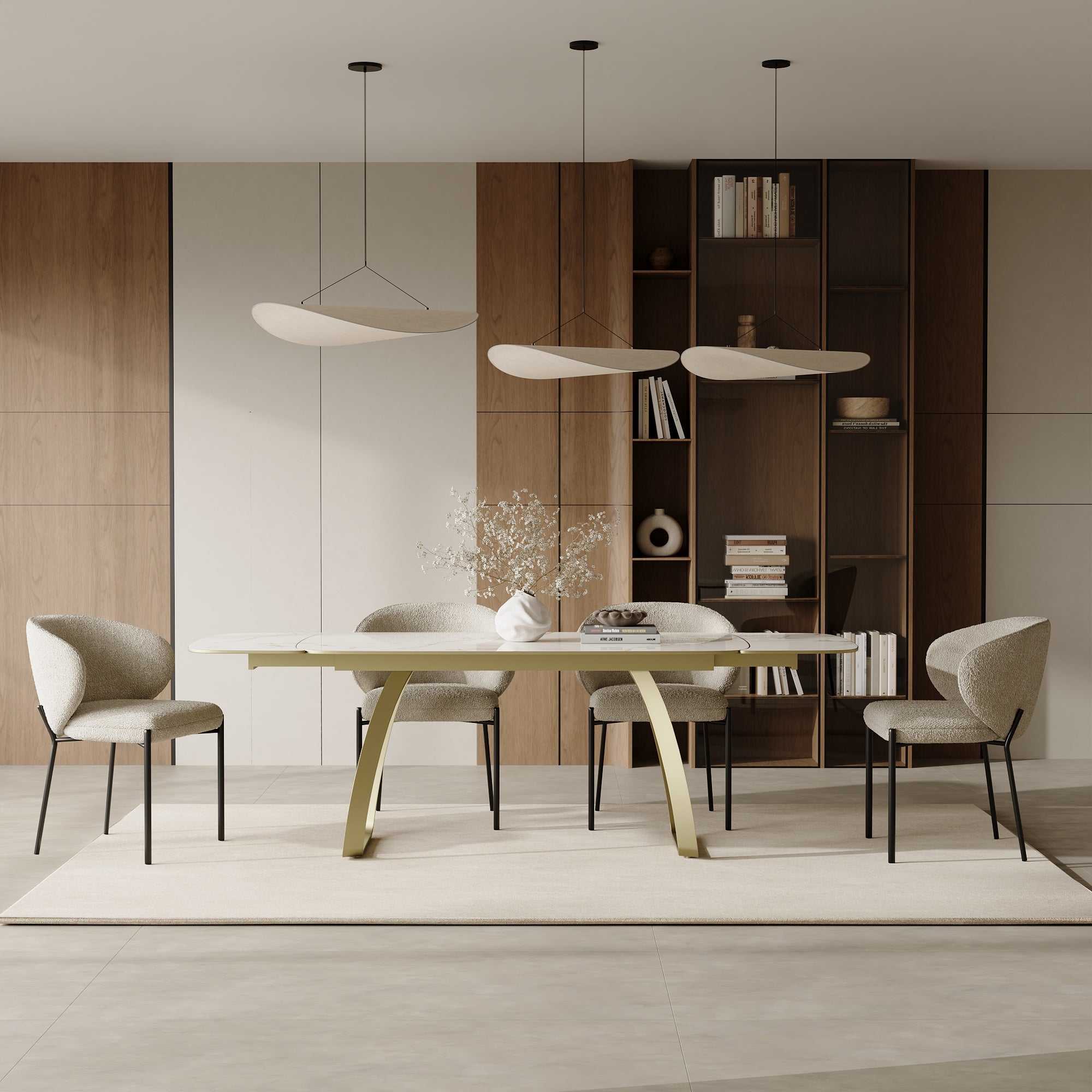 Sia Home Dahlia table à manger extensible