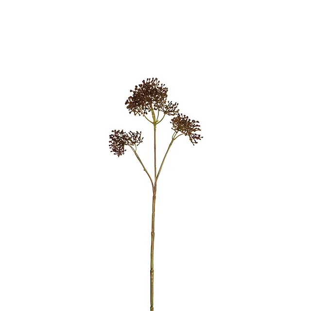 Sia Home Skimmia tige feuillage artificiel marron 40 cm