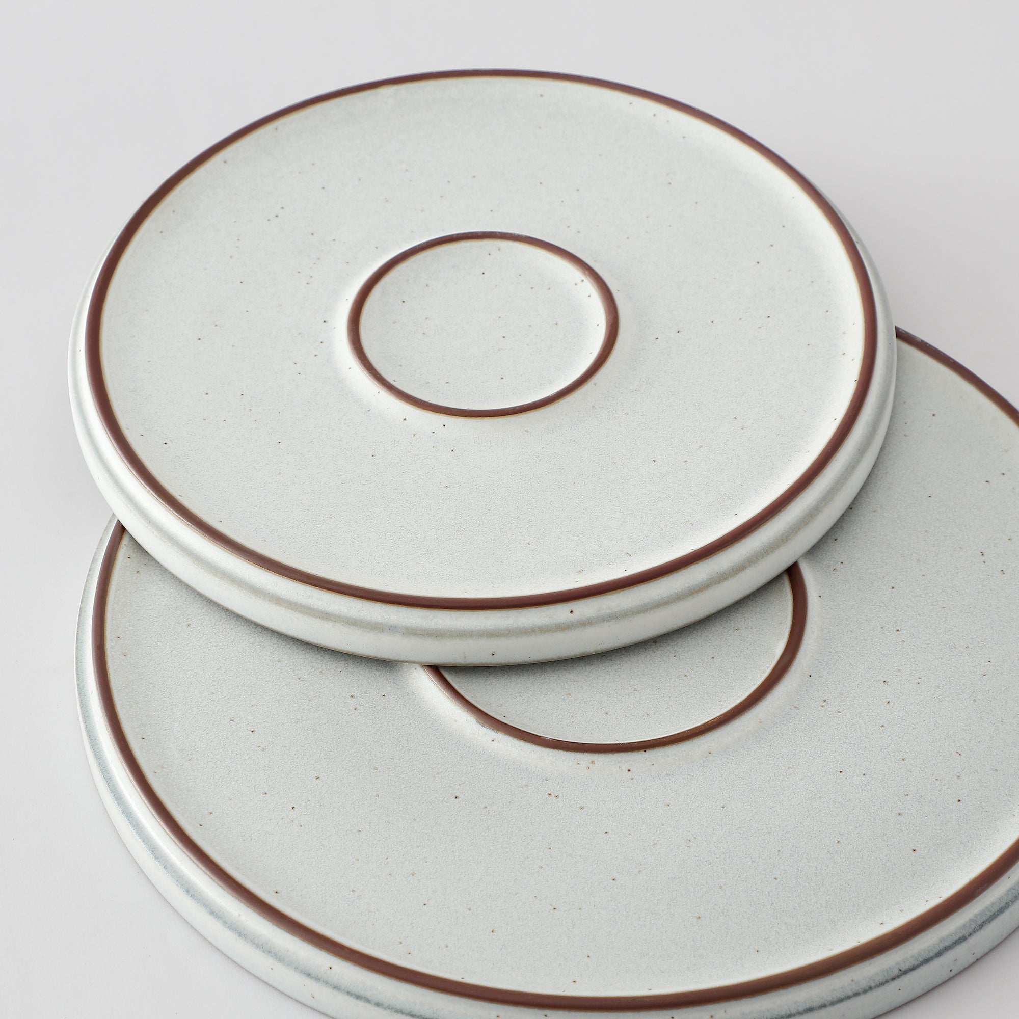 Sia Home Karlstad service 16 pièces grès blanc marron 27 cm