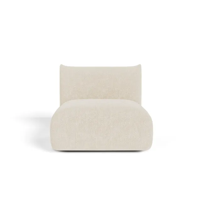 Sia Home Nooma fauteuil tissu crème modulaire arrondi