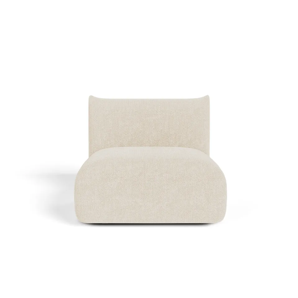 Sia Home Nooma fauteuil tissu crème modulaire arrondi