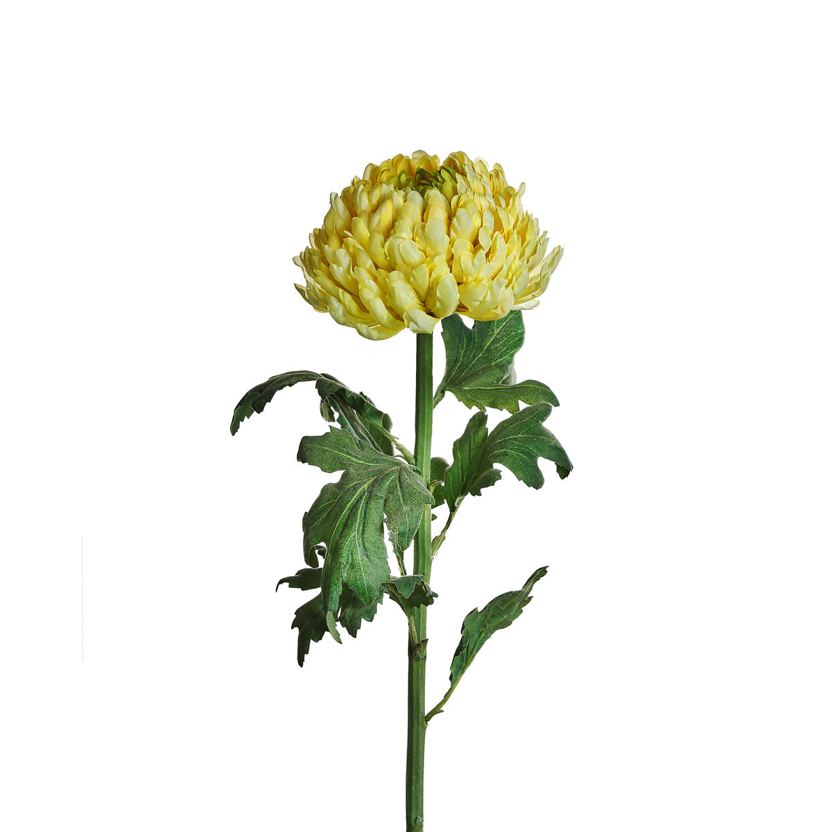 Sia Chrysanthème tige fleur artificielle jaune 86 cm