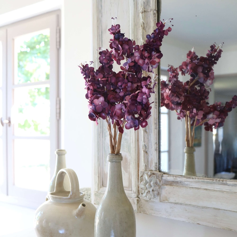 Flowrette Fleurs en papier Hortensia fleur papier violet x1