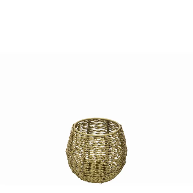 Sia Home Crown Petit photophore doré 10 cm
