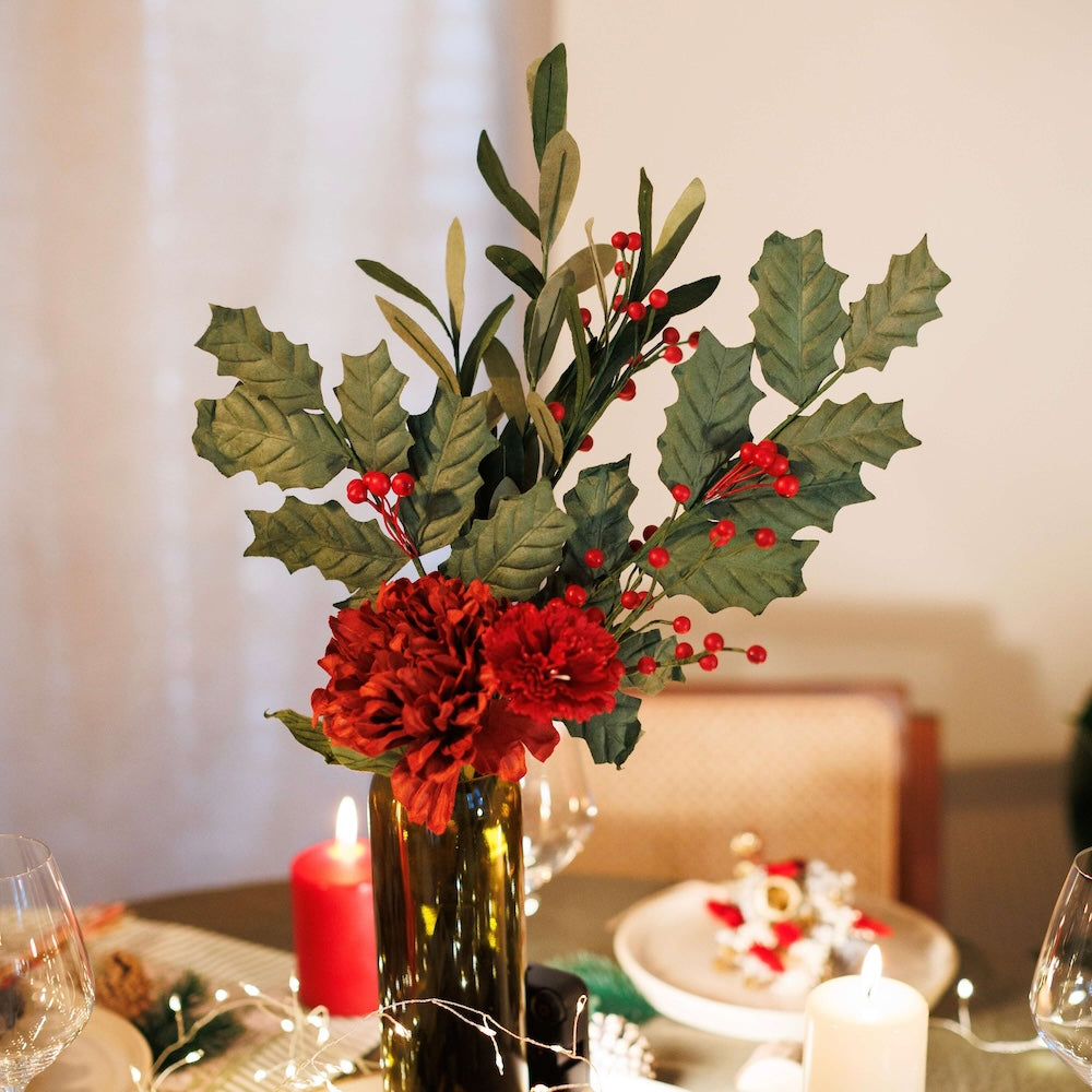 Flowrette Fleurs en papier Bouquet Ange fleurs rouges Noël durable