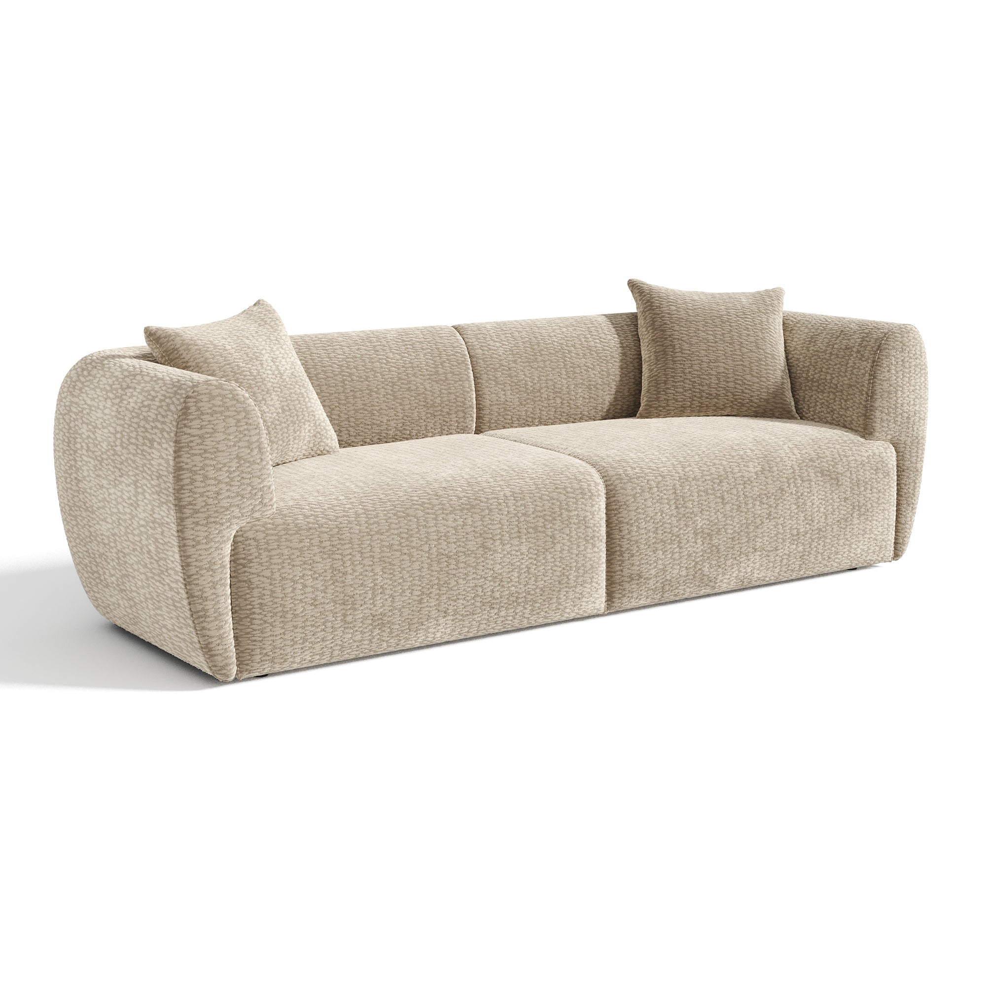 Sia Home Côme canapé droit 4 places crème