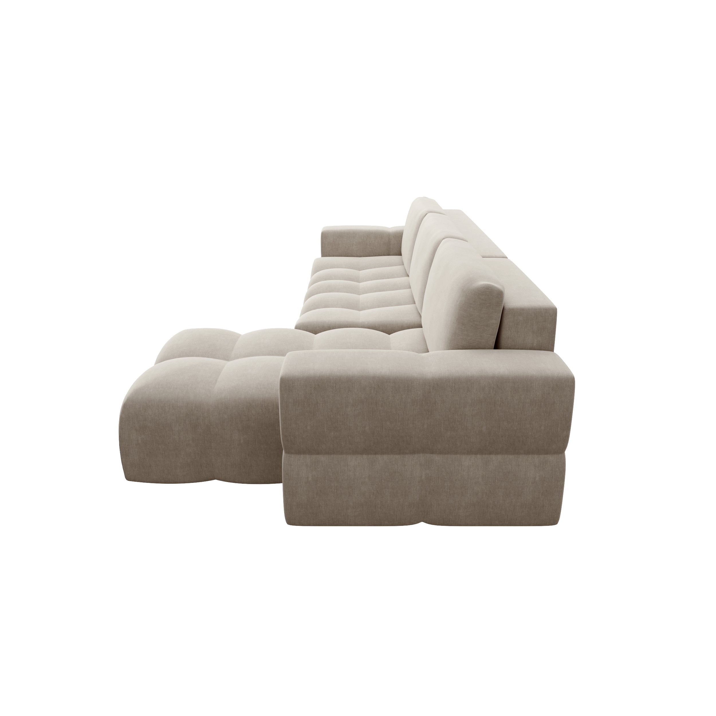 Sia Home Gabriel canapé convertible angle droit taupe