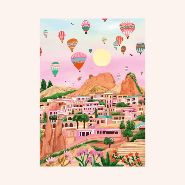 Flowrette Loisirs créatifs Puzzle Cappadocia 1000 pièces floral