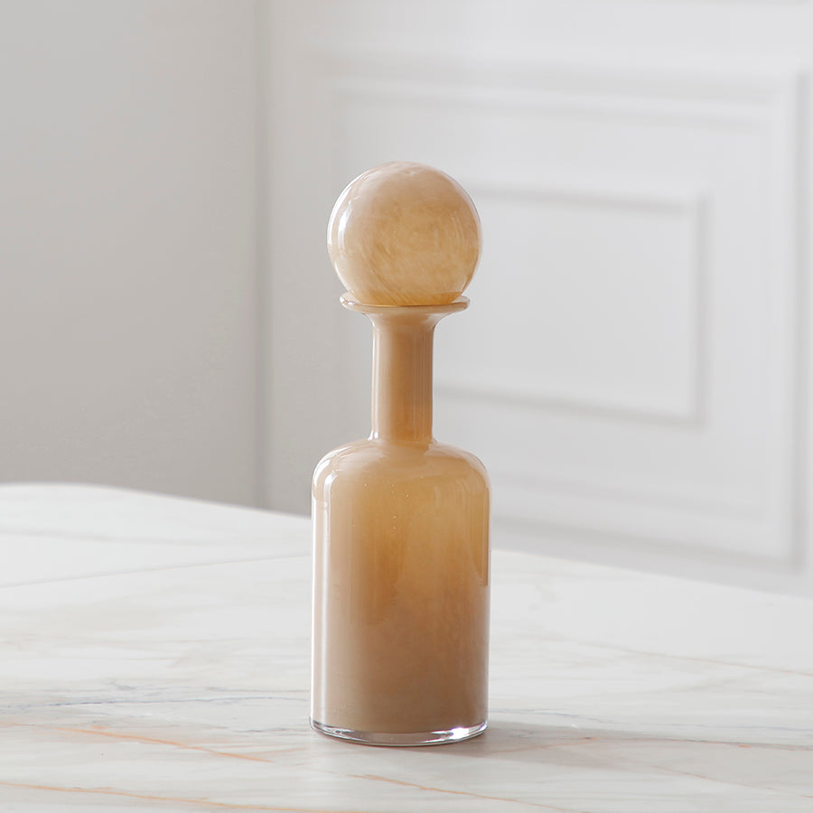 Sia Home Nude vase verre 34 cm beige