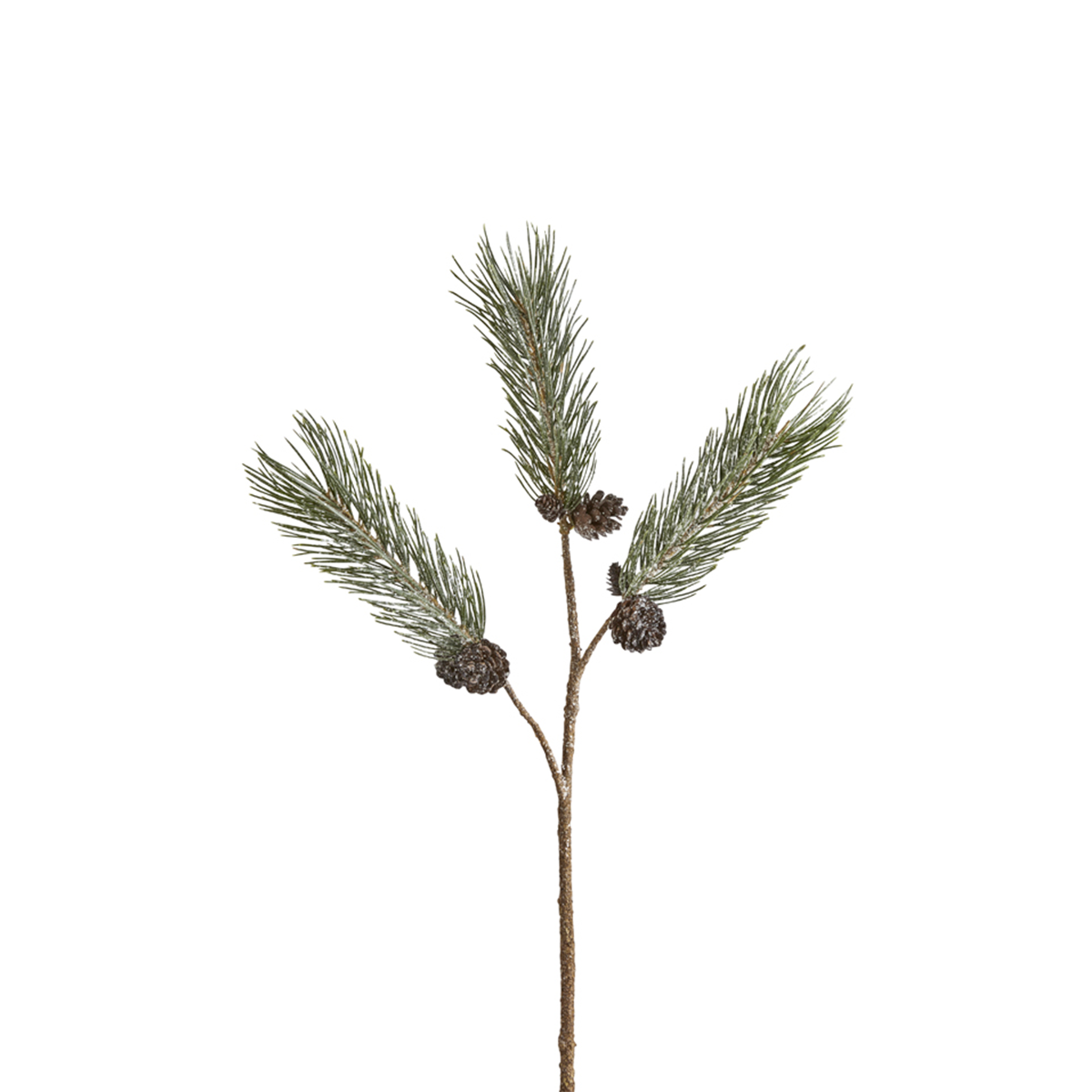 Sia Home branche pin enneigée verte 74 cm