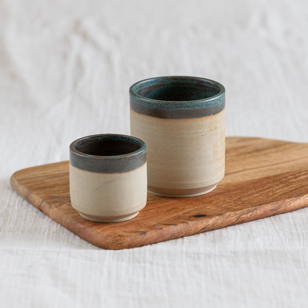 Flowrette Calista petite tasse céramique verte 7 cl x1