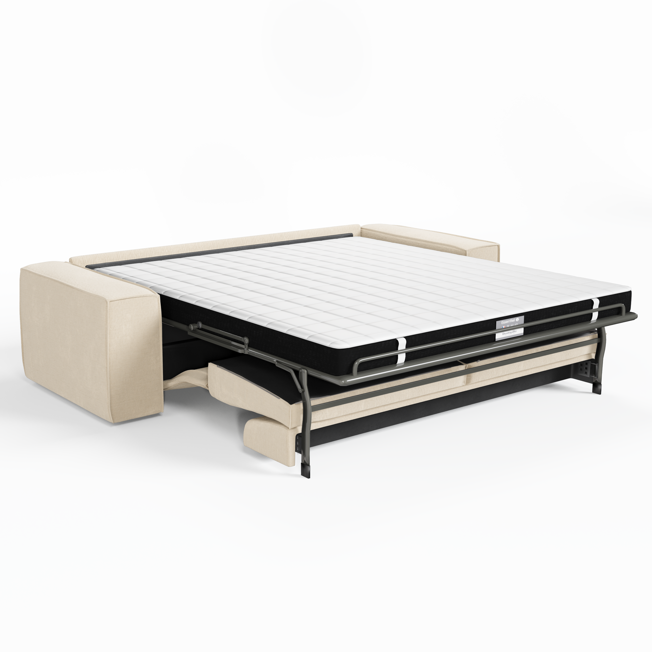 Sia Home Canapés Joan canapé convertible crème couchage 140 cm