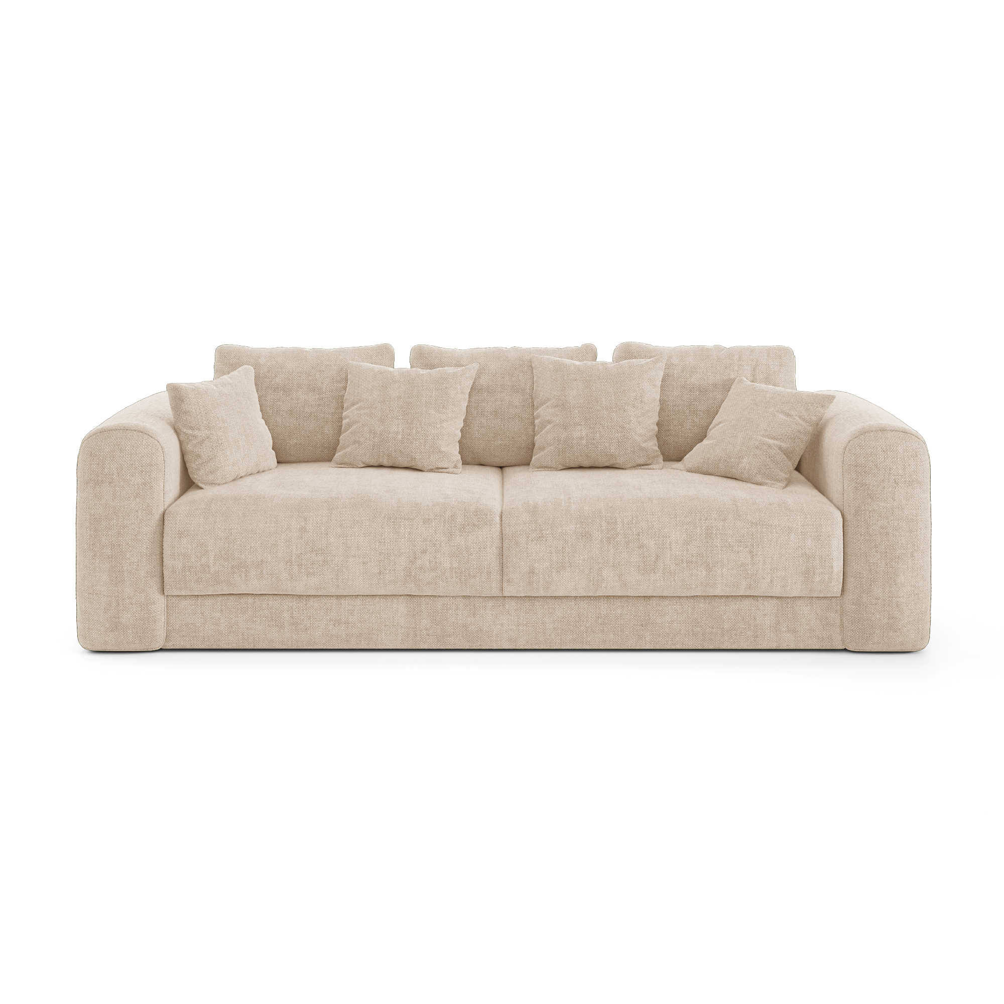 Sia Home Rio canapé convertible crème 4 places avec coffre