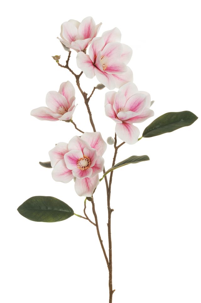 Feuillazur Rungis Magnolia fleur artificielle rose 93 cm