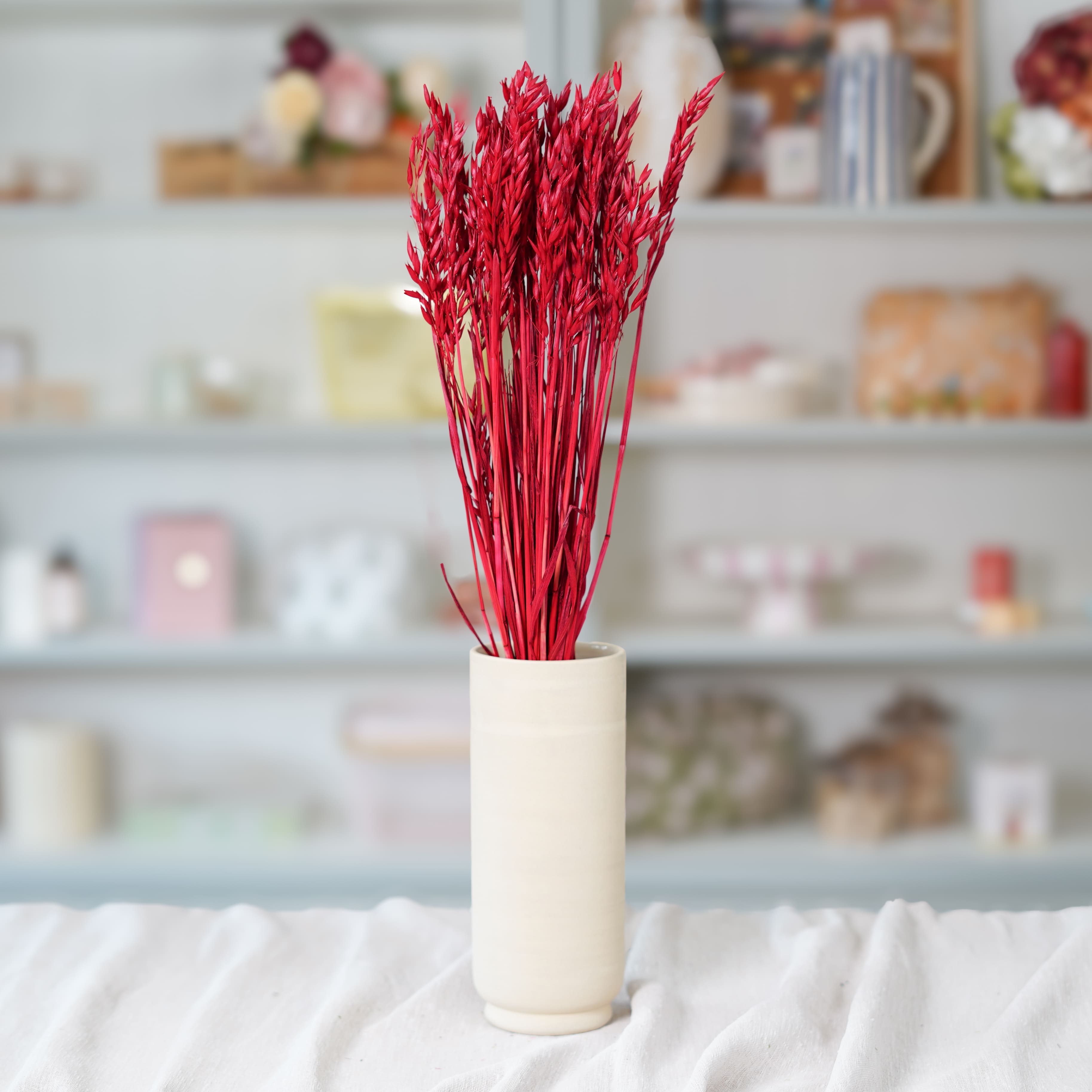 Flowrette Fleurs séchées Botte avoine rouge intense x1