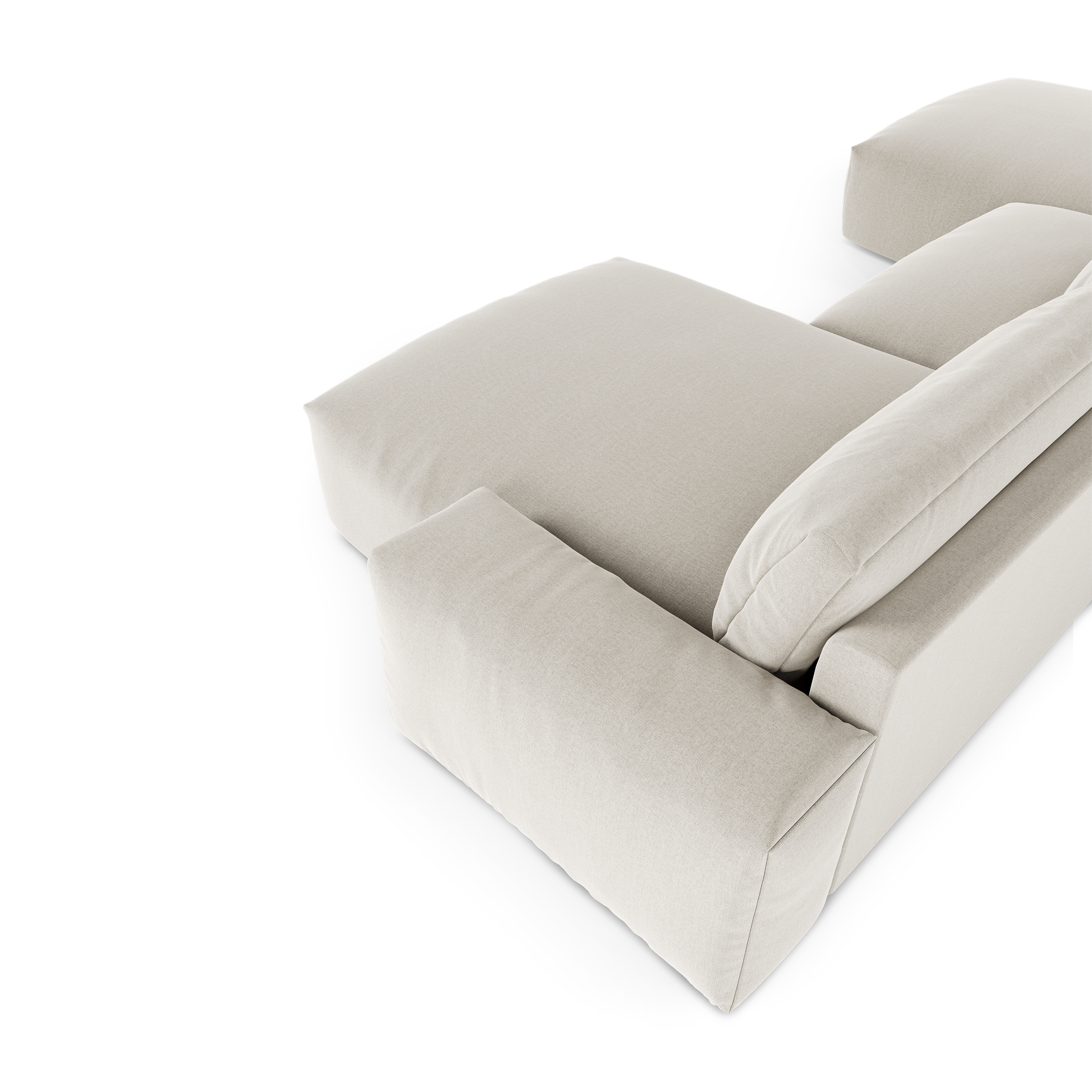 Sia Home Bliss Panoramique canapé beige 5 places