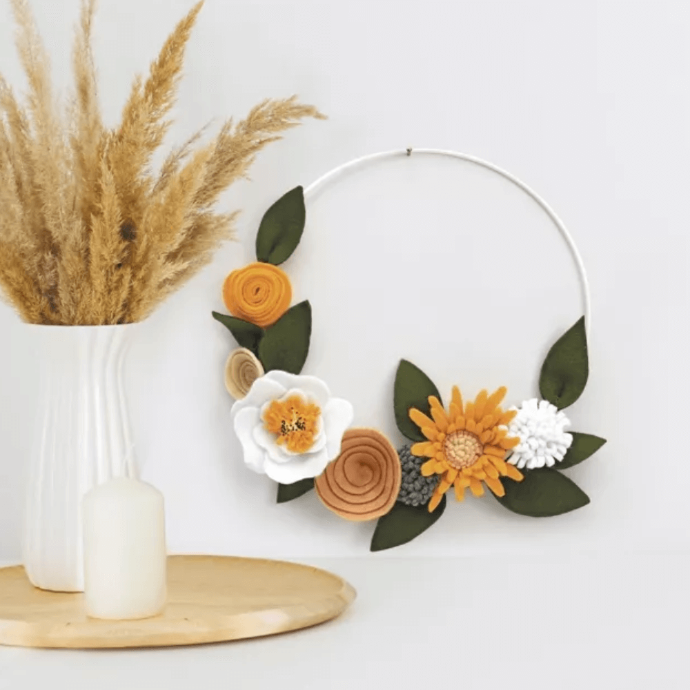 Flowrette Loisirs créatifs Kit Ma couronne fleurie couronne feutrine