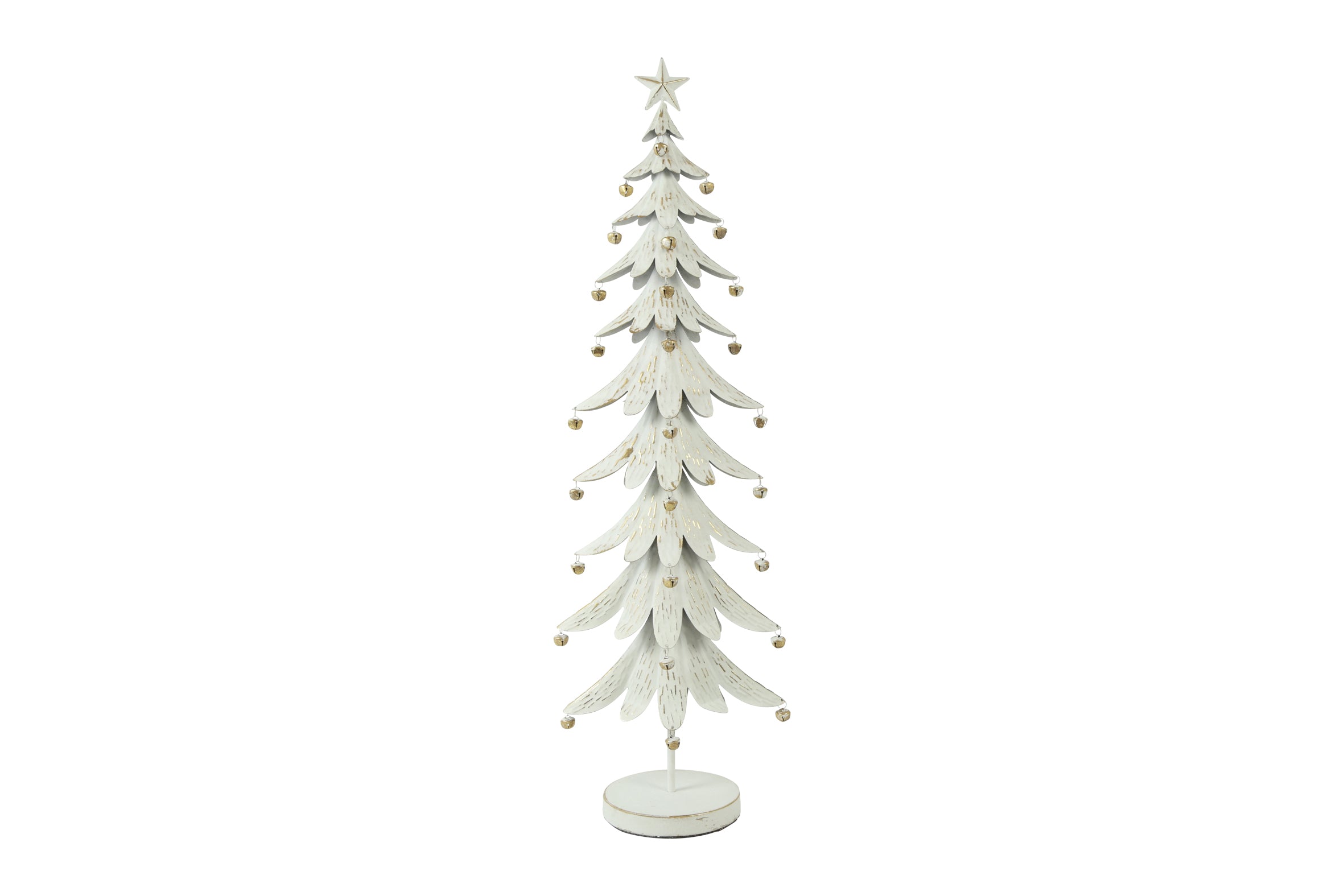 Feuillazur Rungis Sapin blanc métal sapin Noël 70 cm