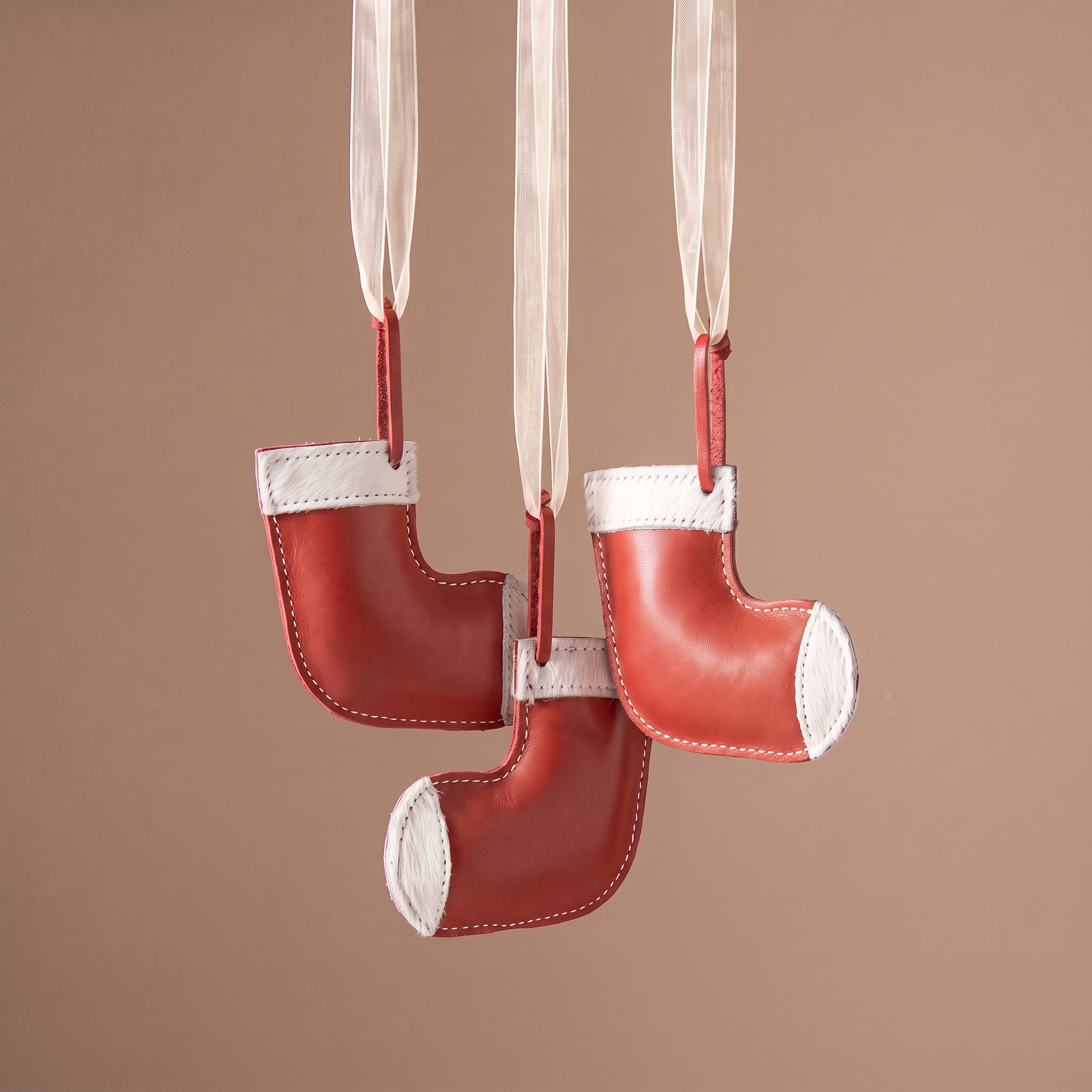 Sia Home suspension Noël bottine cuir rouge 13 cm