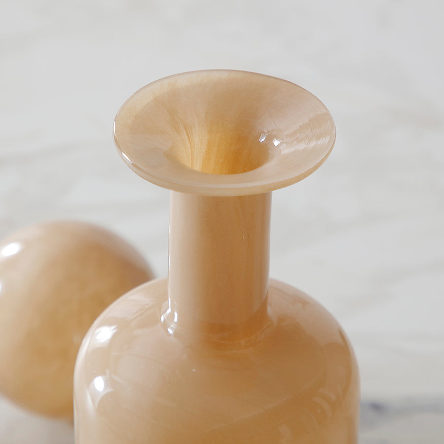 Sia Home Nude vase verre 34 cm beige