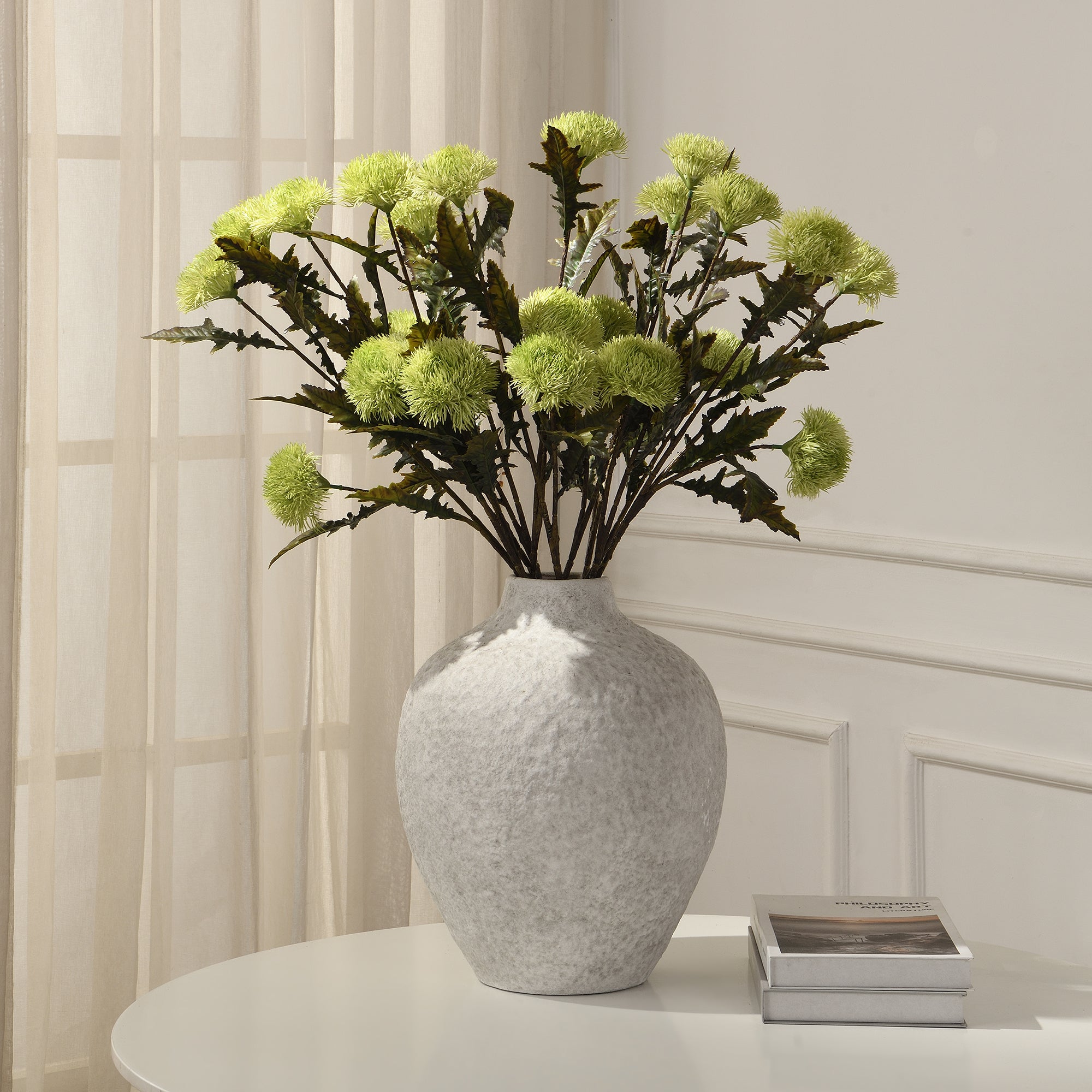 Sia Home Chardon tige fleur artificielle blanc 78 cm