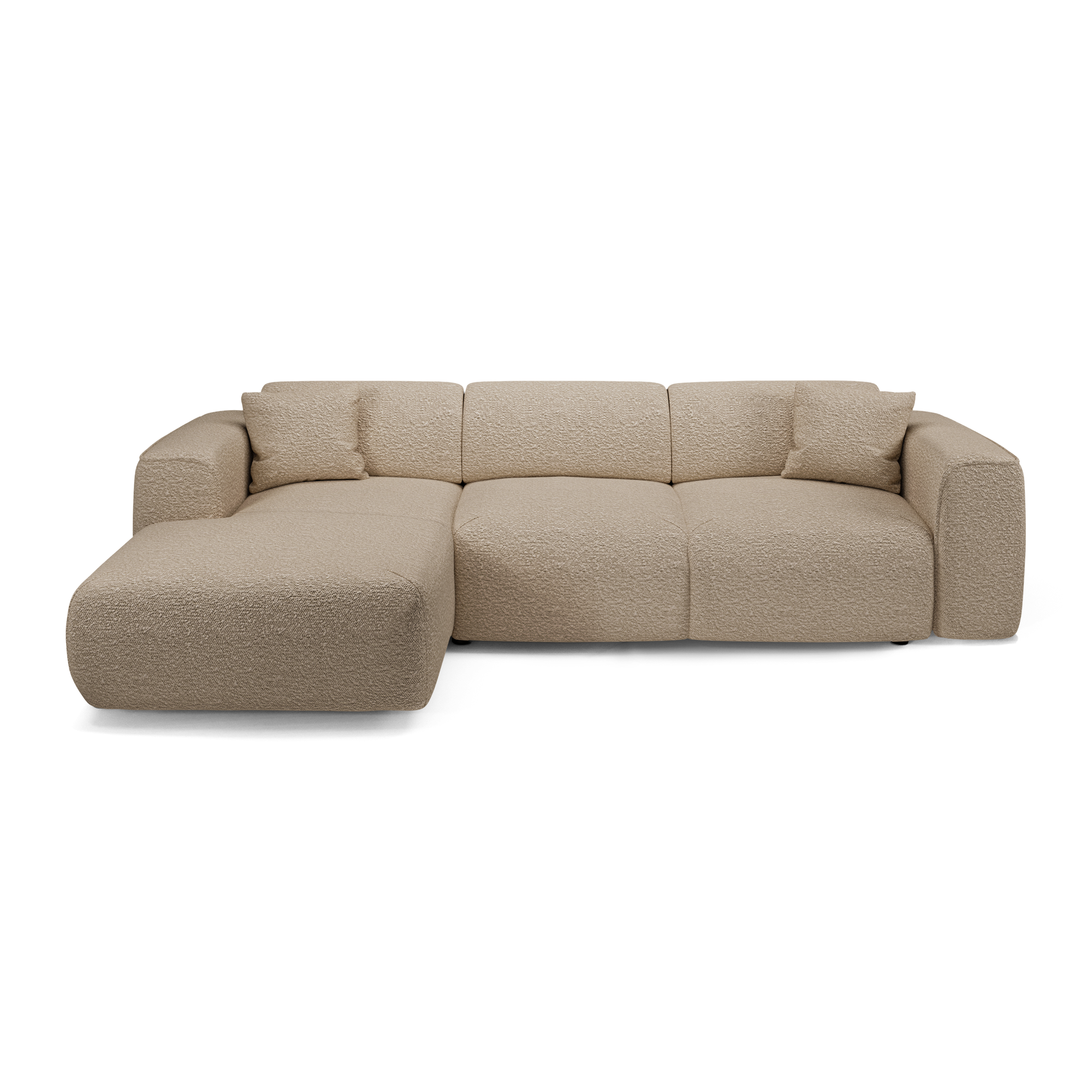 Sia Home Yuma canapé convertible angle gauche 5 places crème