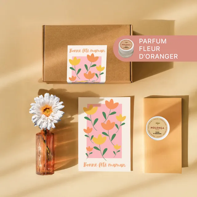 Flowrette Bougies Coffret Fête des Mères fleur d'oranger parfum