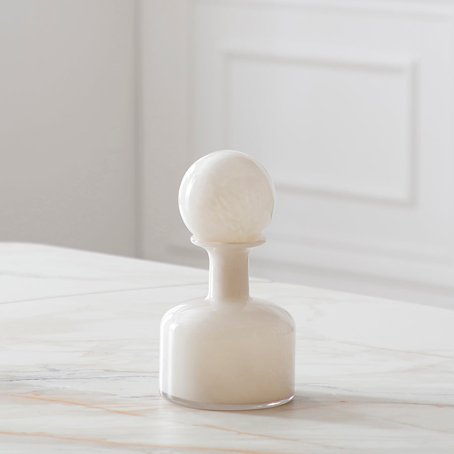 Sia Home Nude vase verre crème 23 cm