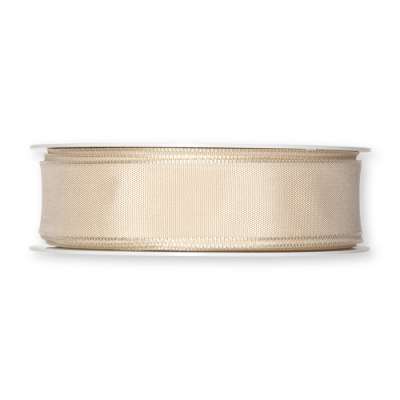 Feuillazur Rungis Contenants Ruban taft armé Blanc 25 mm x 25 m