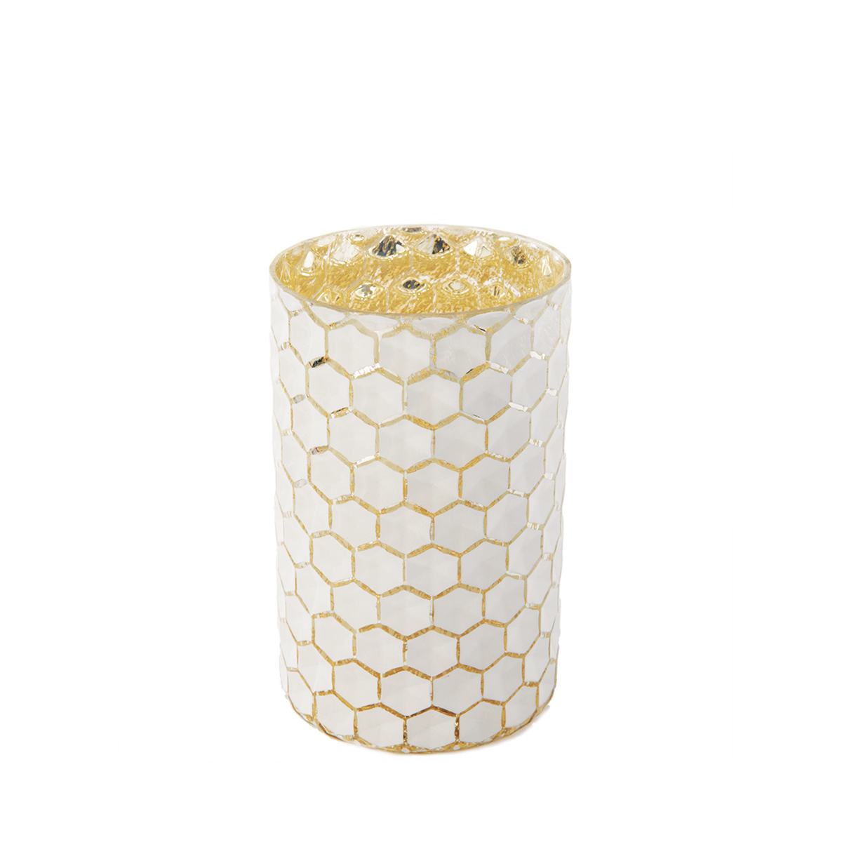 Sia Home Maia photophore verre blanc 20 cm