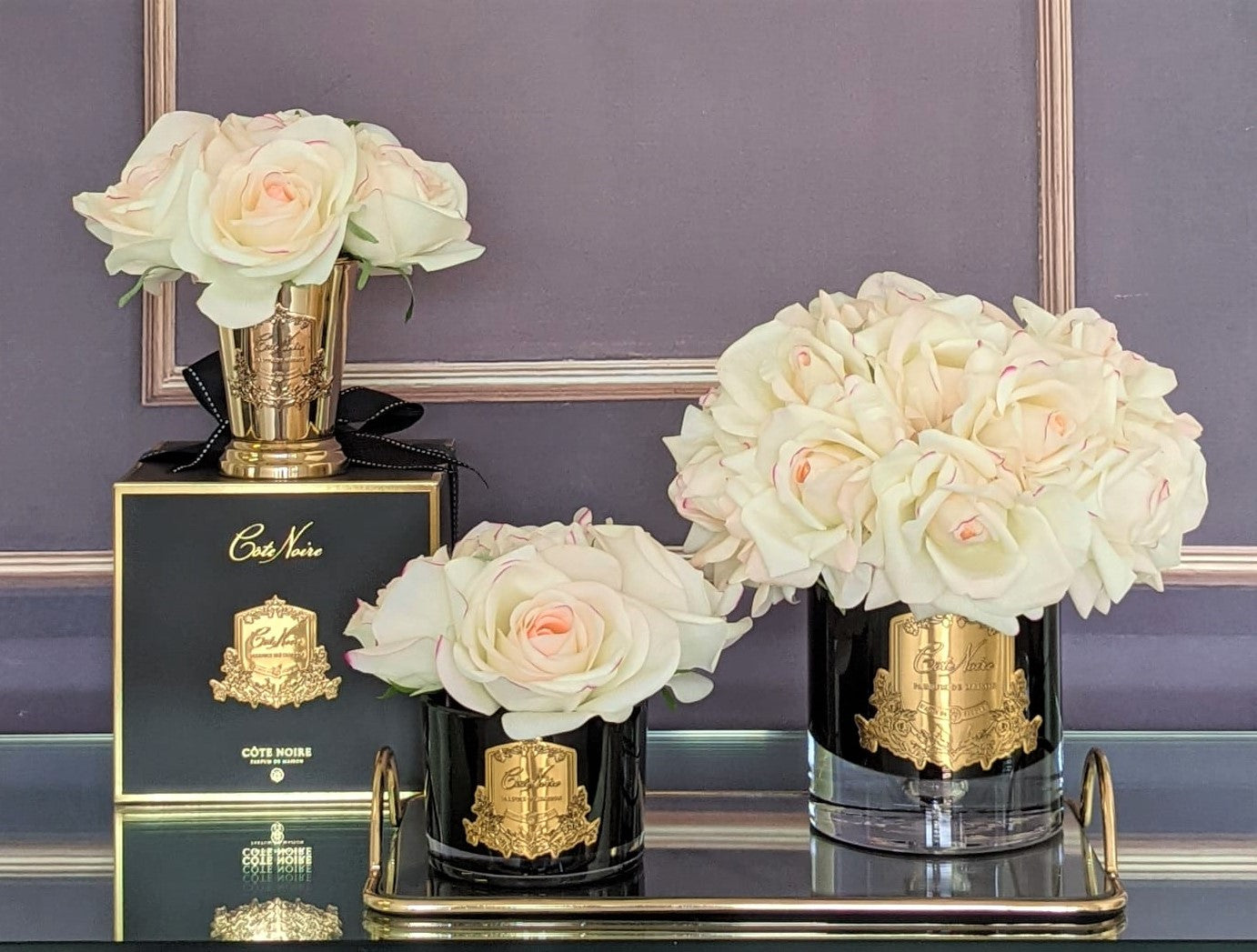 Côte Noire Grand Bouquet LTWB02 fleurs pink plush