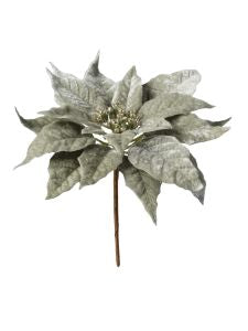 Feuillazur Rungis Poinsettia Velours fleur artificielle rouge