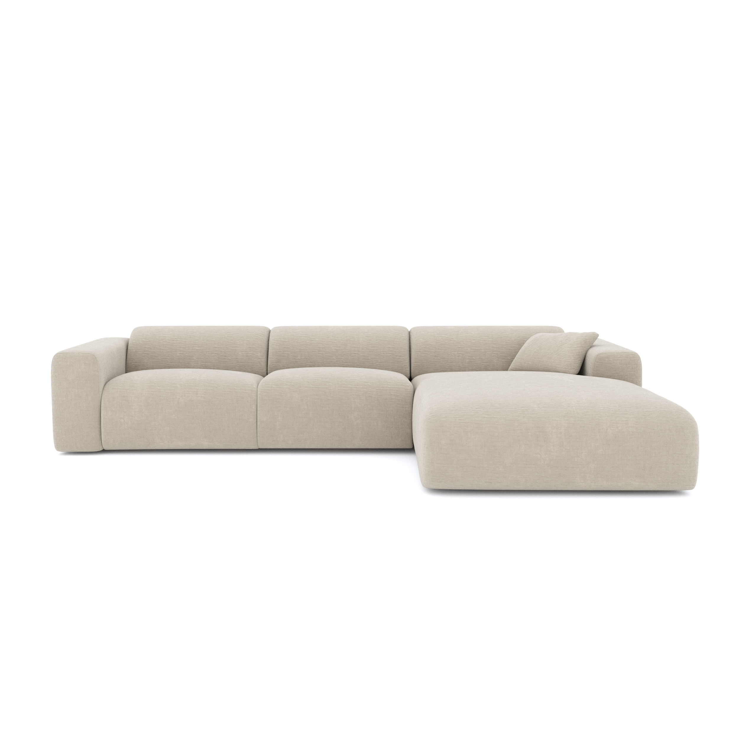 Sia Home Myra canapé angle droit crème tissu