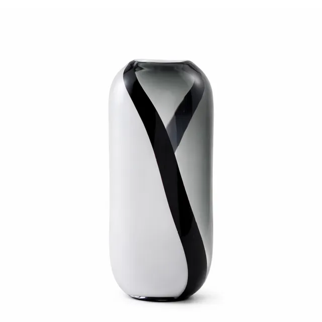 Sia Home Vases Alaska 37 cm vase blanc verre soufflé