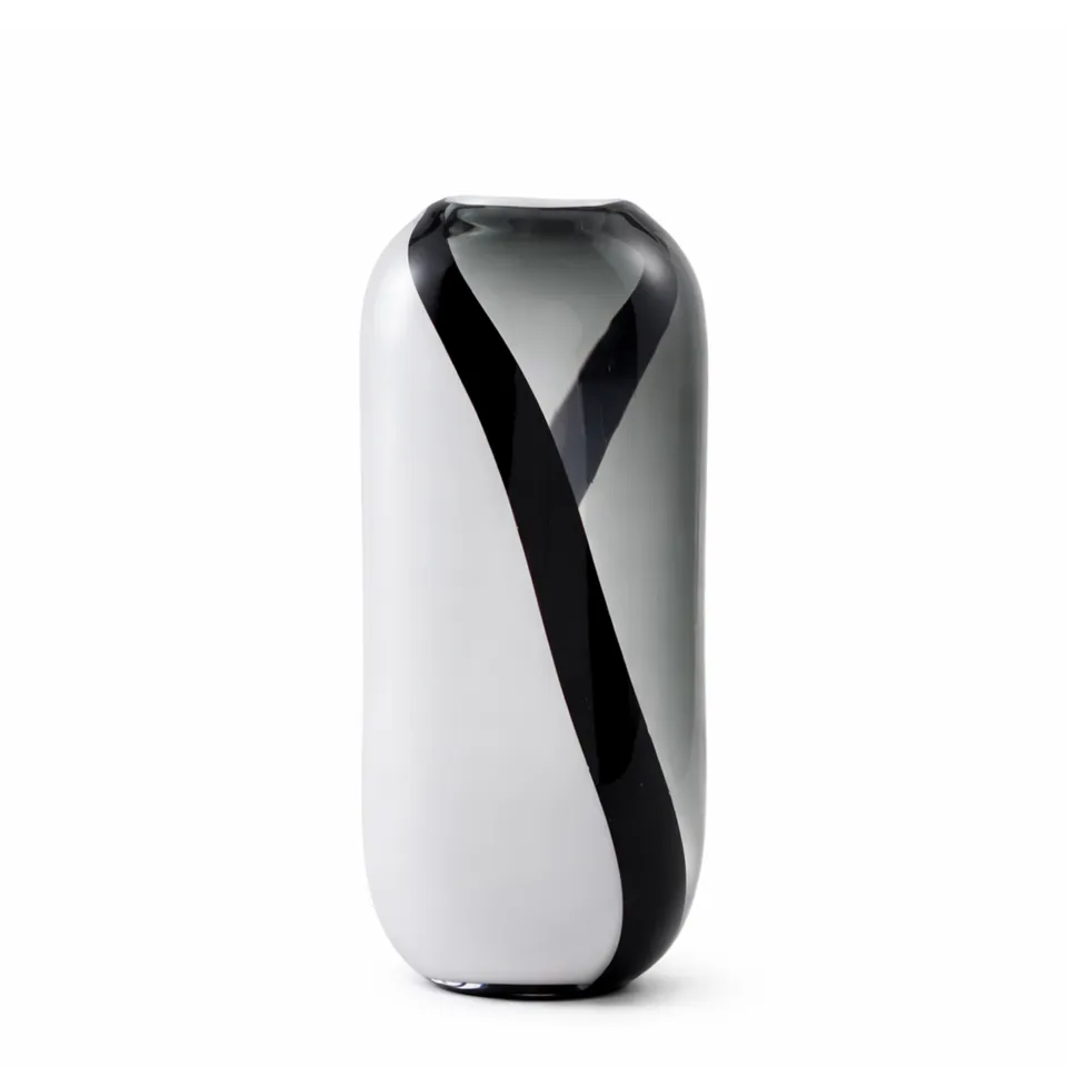 Sia Home Vases Alaska 37 cm vase blanc verre soufflé