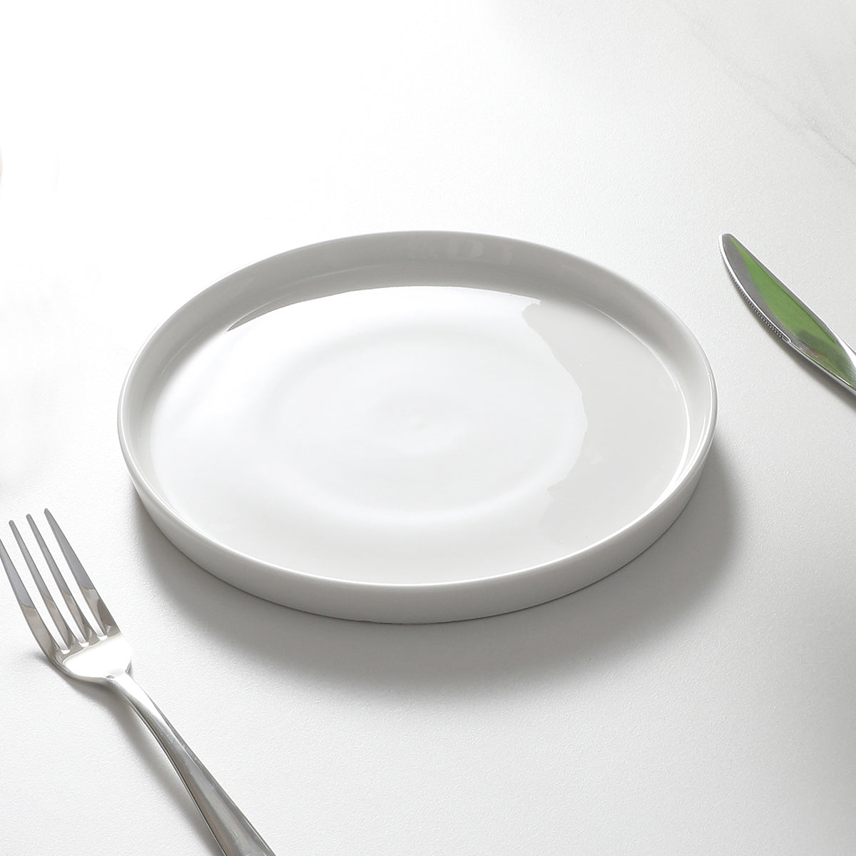 Sia Louise Service 4 assiettes dessert porcelaine blanc 20 cm
