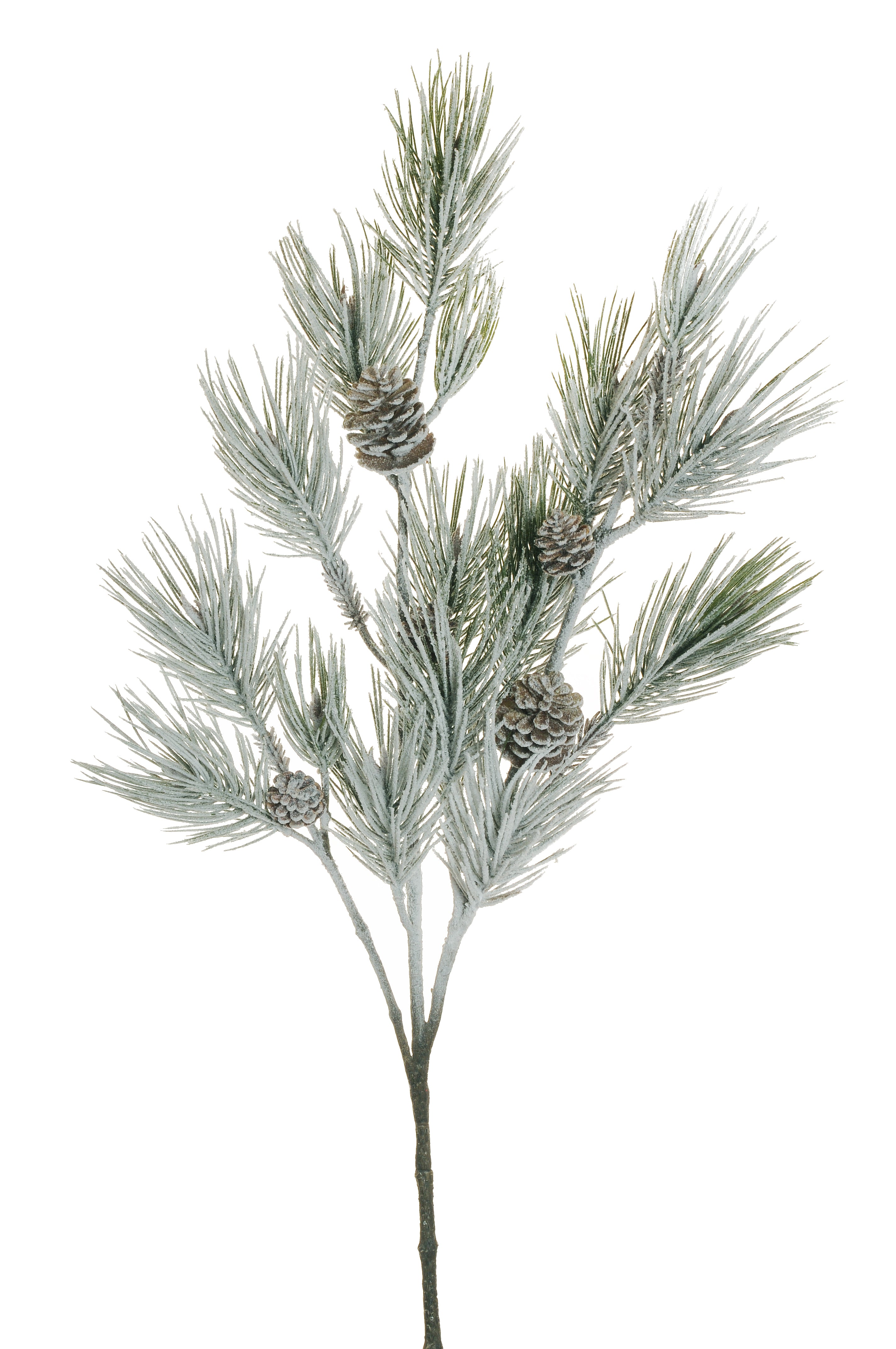 Feuillazur Rungis Branche de pin enneigé feuillage 63cm