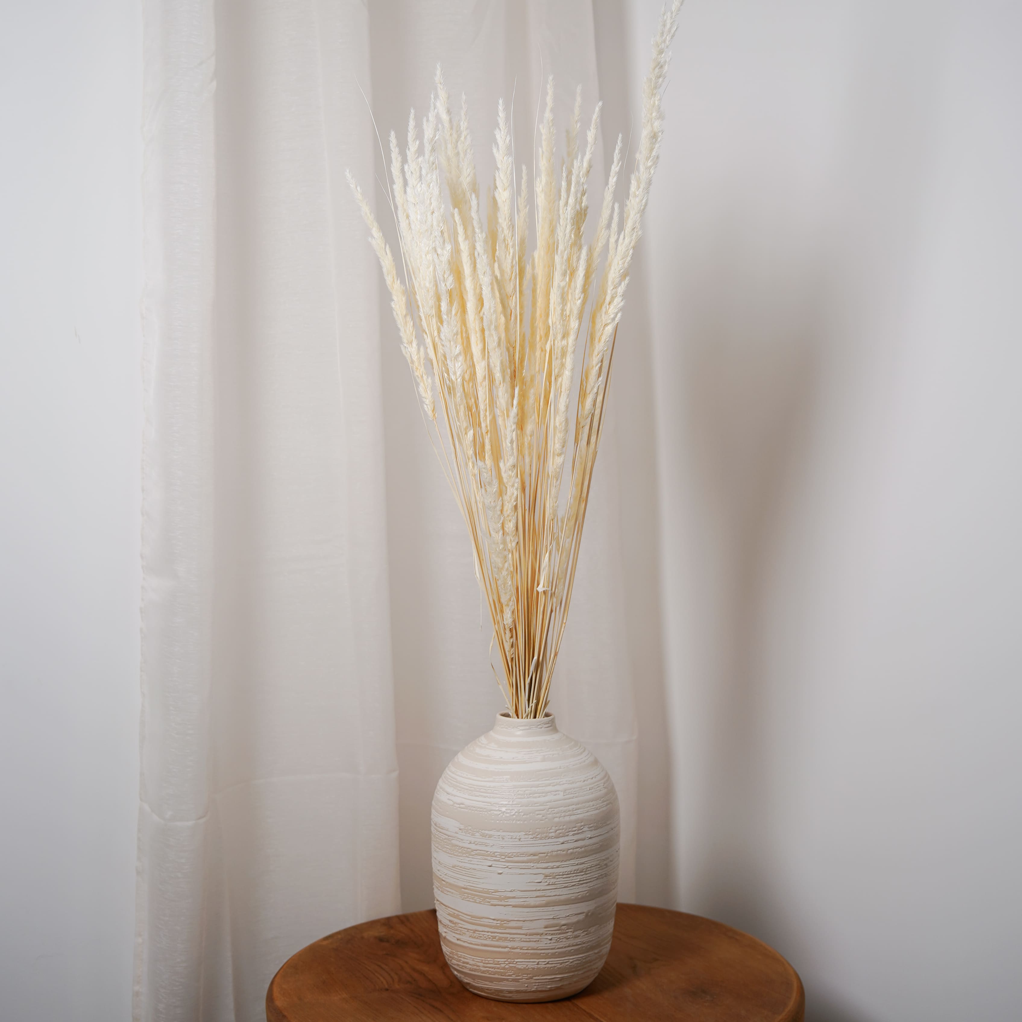 Flowrette Mappetta blanchi botte fleurs séchées x1 90 cm