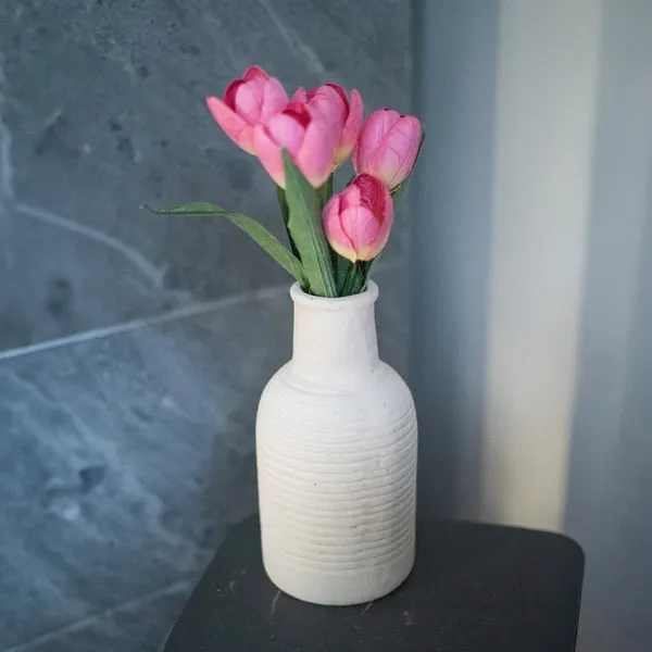 Flowrette Mini tulipe papier rose foncé fleur papier x1