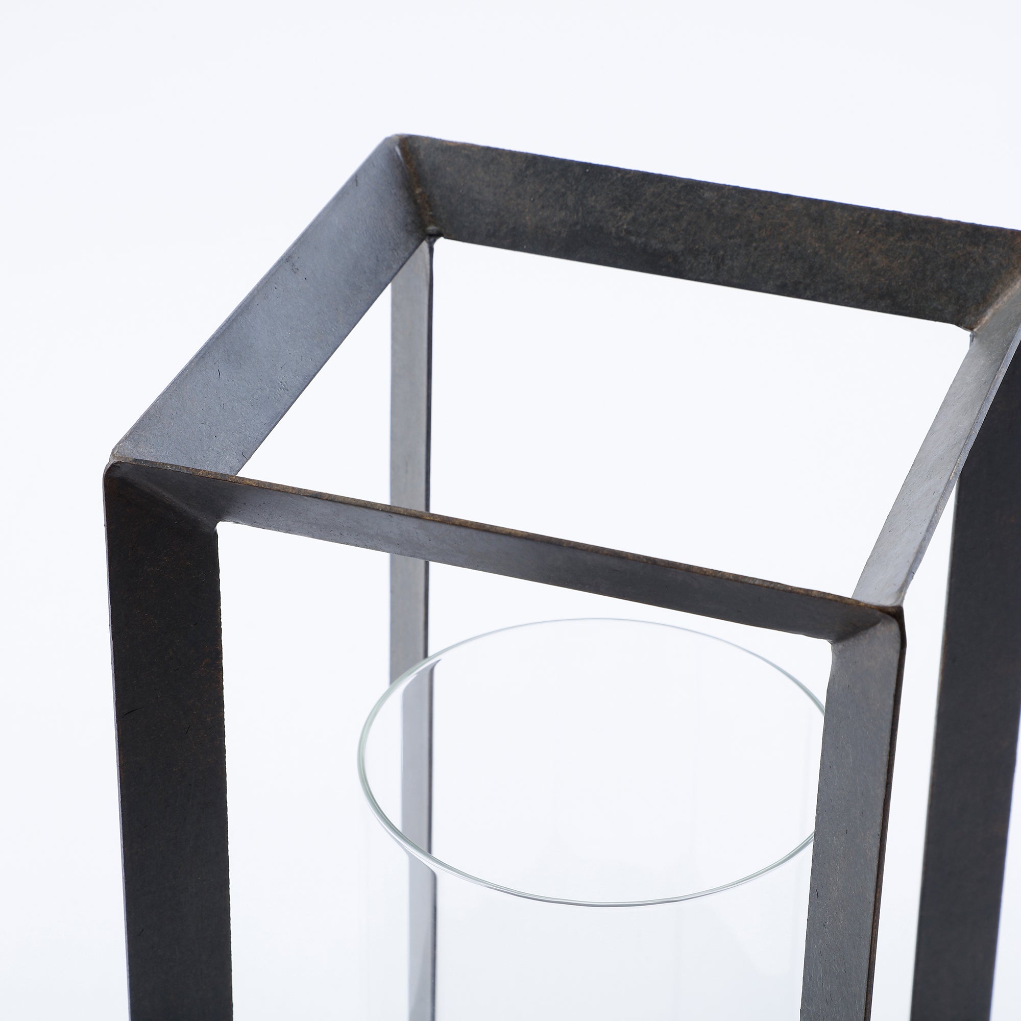Sia Home Kael lanterne métal noir 32 cm verre