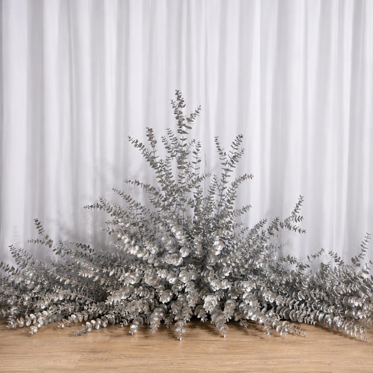 Sia Feuillages artificiels Eucalyptus 116 cm tige argentée