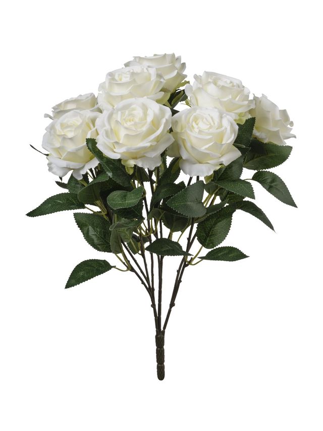 Feuillazur Rungis Rose bouquet fleurs artificielles 50cm 5 coloris