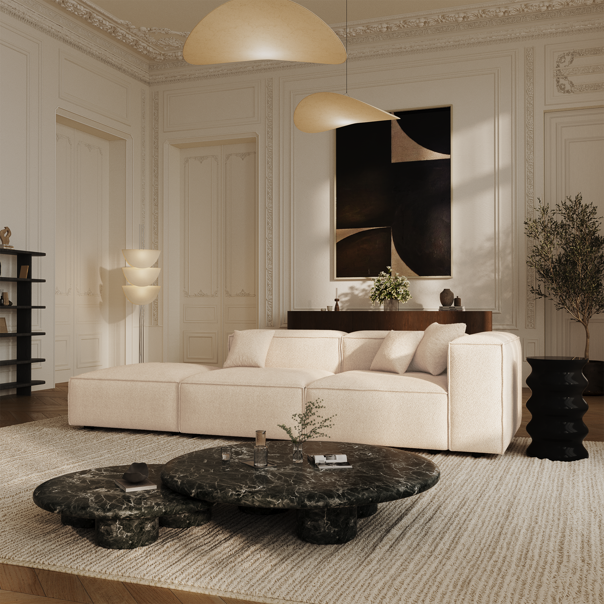 Sia Home Cubi Canapé modulable droit confort mousse