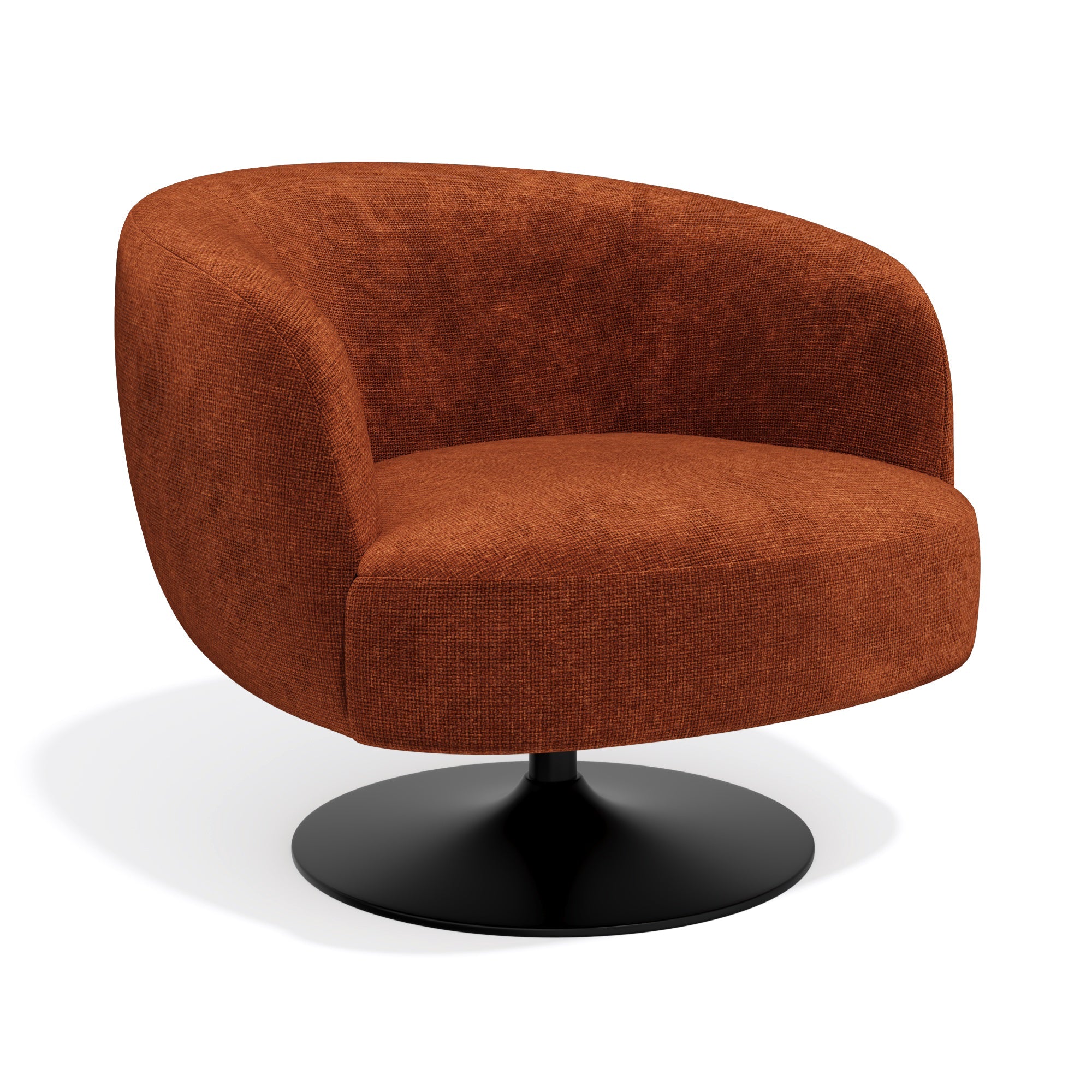 Sia Home Fauteuil Oska pivotant crème assise enveloppante
