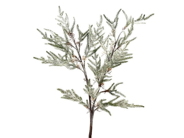 Feuillazur Rungis Branche de pin enneigé feuillage 63cm