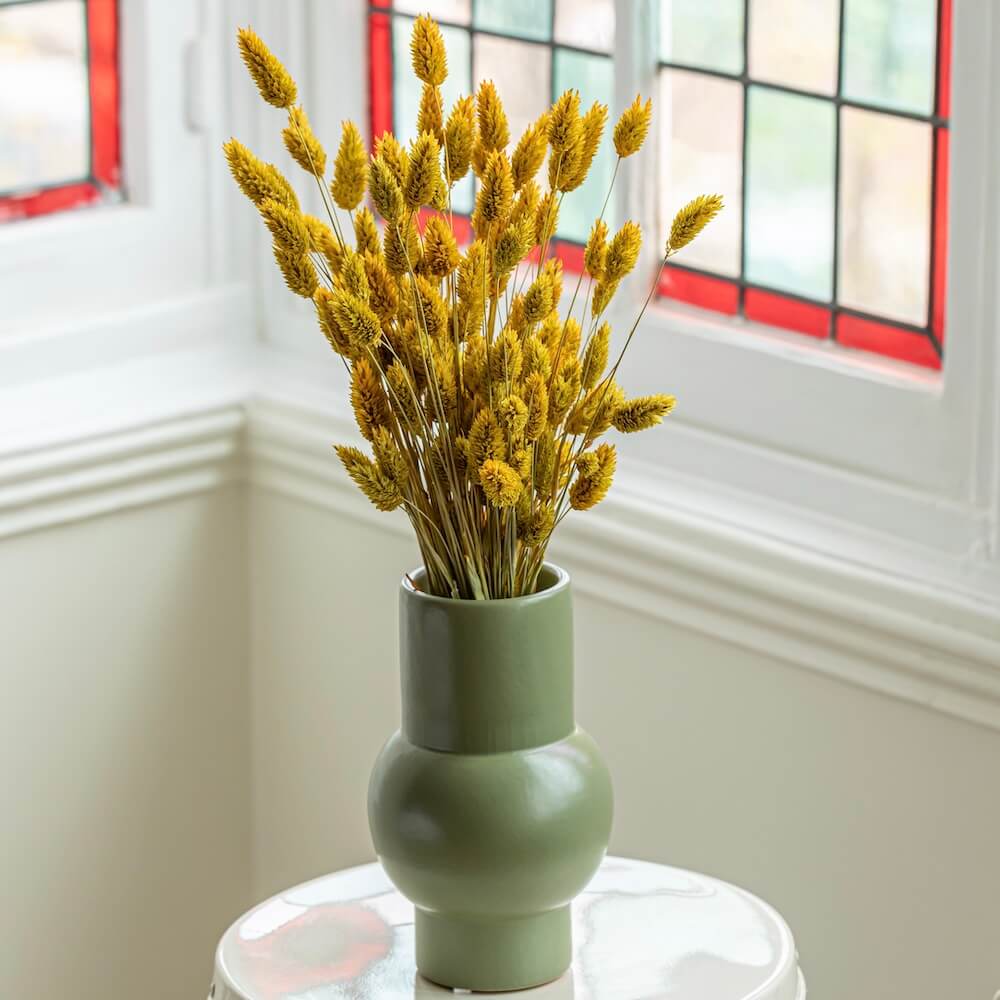 Flowrette Lindo Vert vase terre cuite vert kaki