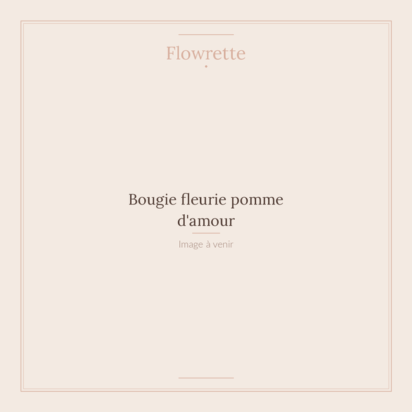 Flowrette Pomme d’Amour bougie parfumée cire soja