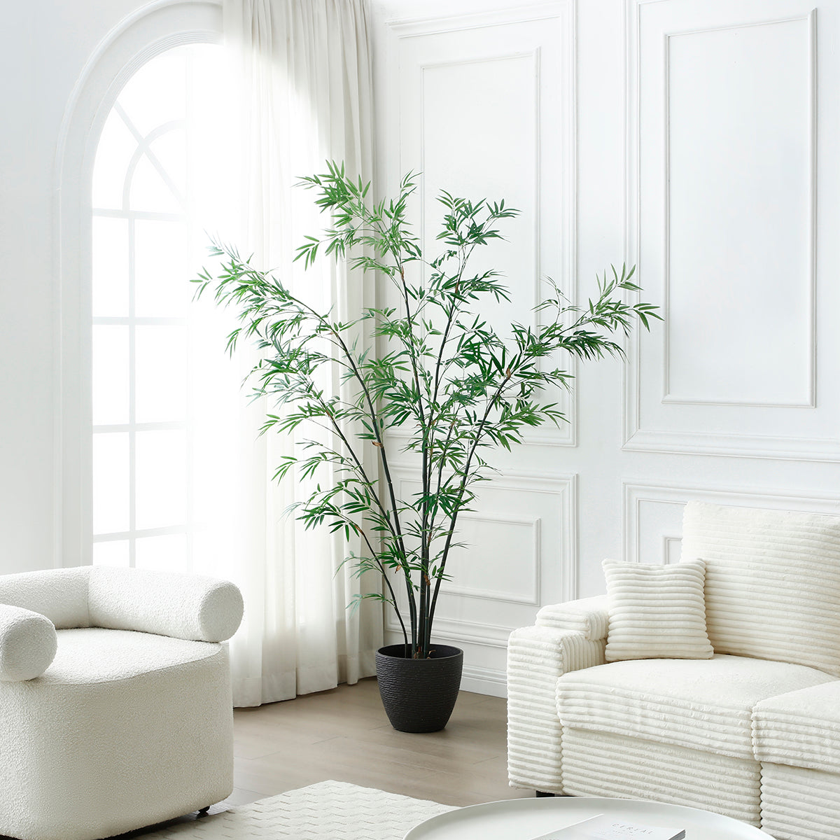 Sia Home Arbres artificiels Bambou 210cm arbre artificiel vert 210 cm