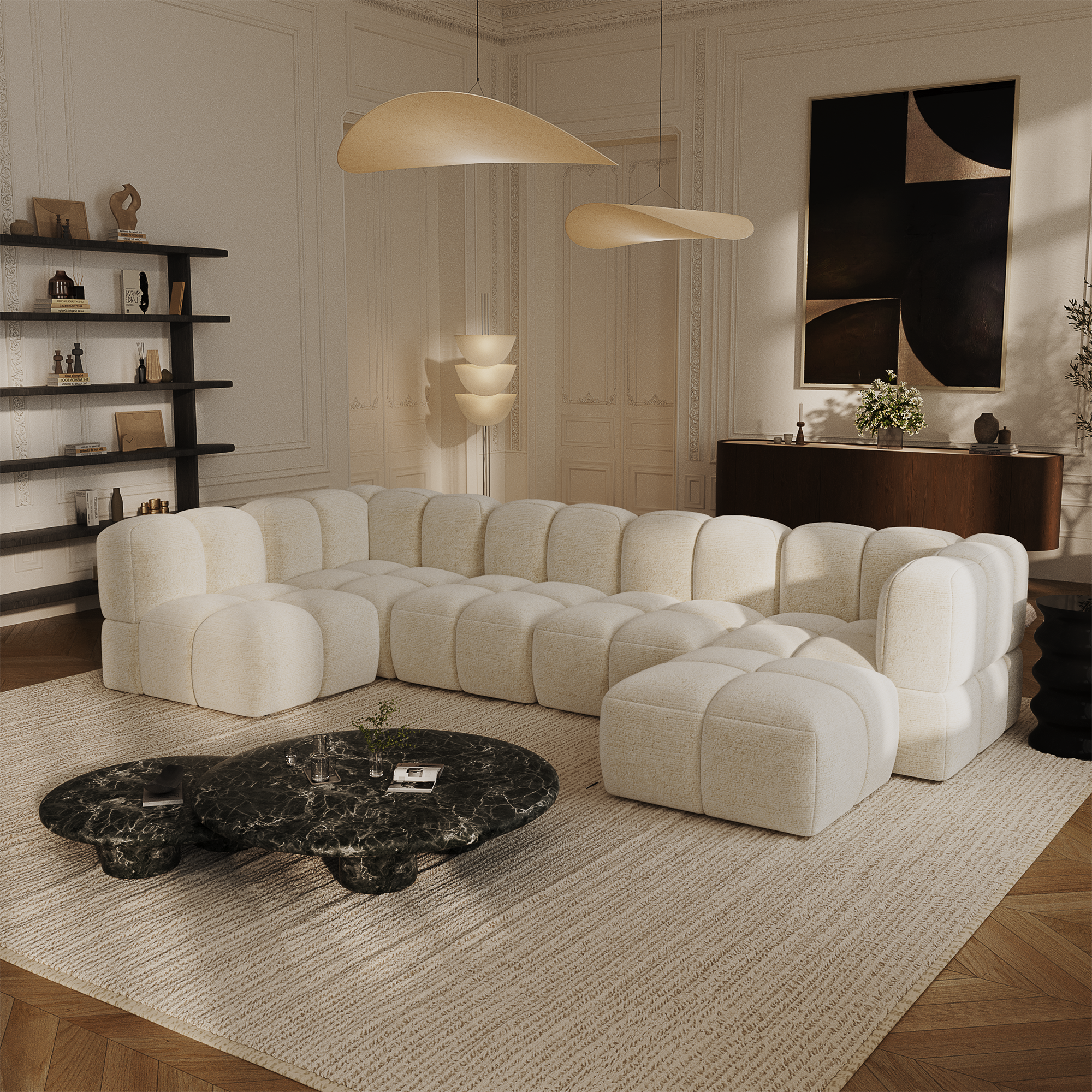 Sia Home Nubi canapé grand angle modulable bombé mousse